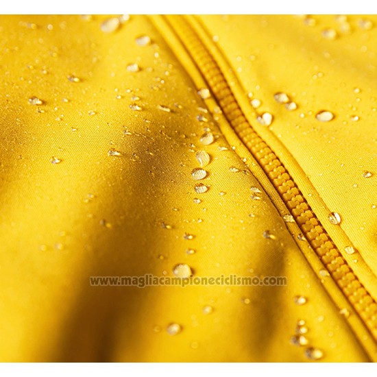 2019 Abbigliamento Ciclismo La Passione Giallo Grigio Manica Lunga e Salopette